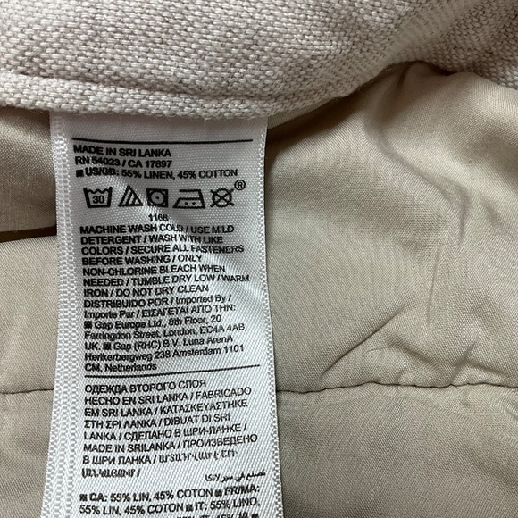 BANANA REPUBLIC Linen Cotton Blend Cuffed Hem Shorts w/ Belt Detail 4 Pocket 14 - Picture 8 of 9